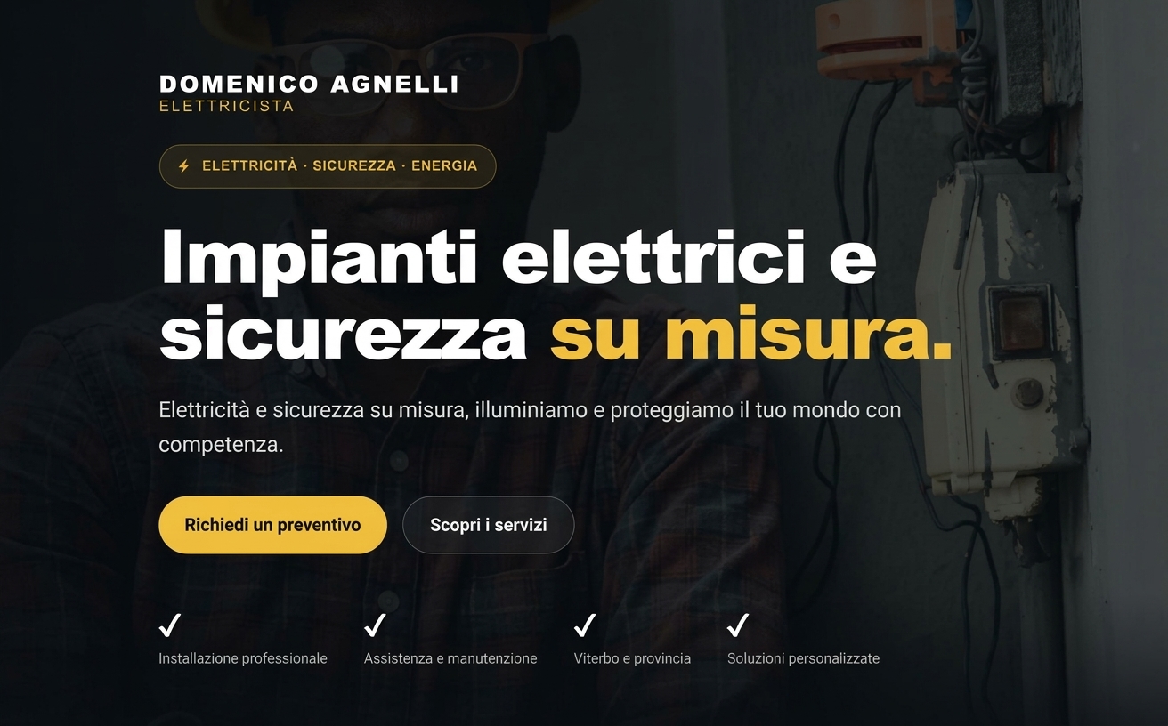 Home page del sito Domenico Agnelli