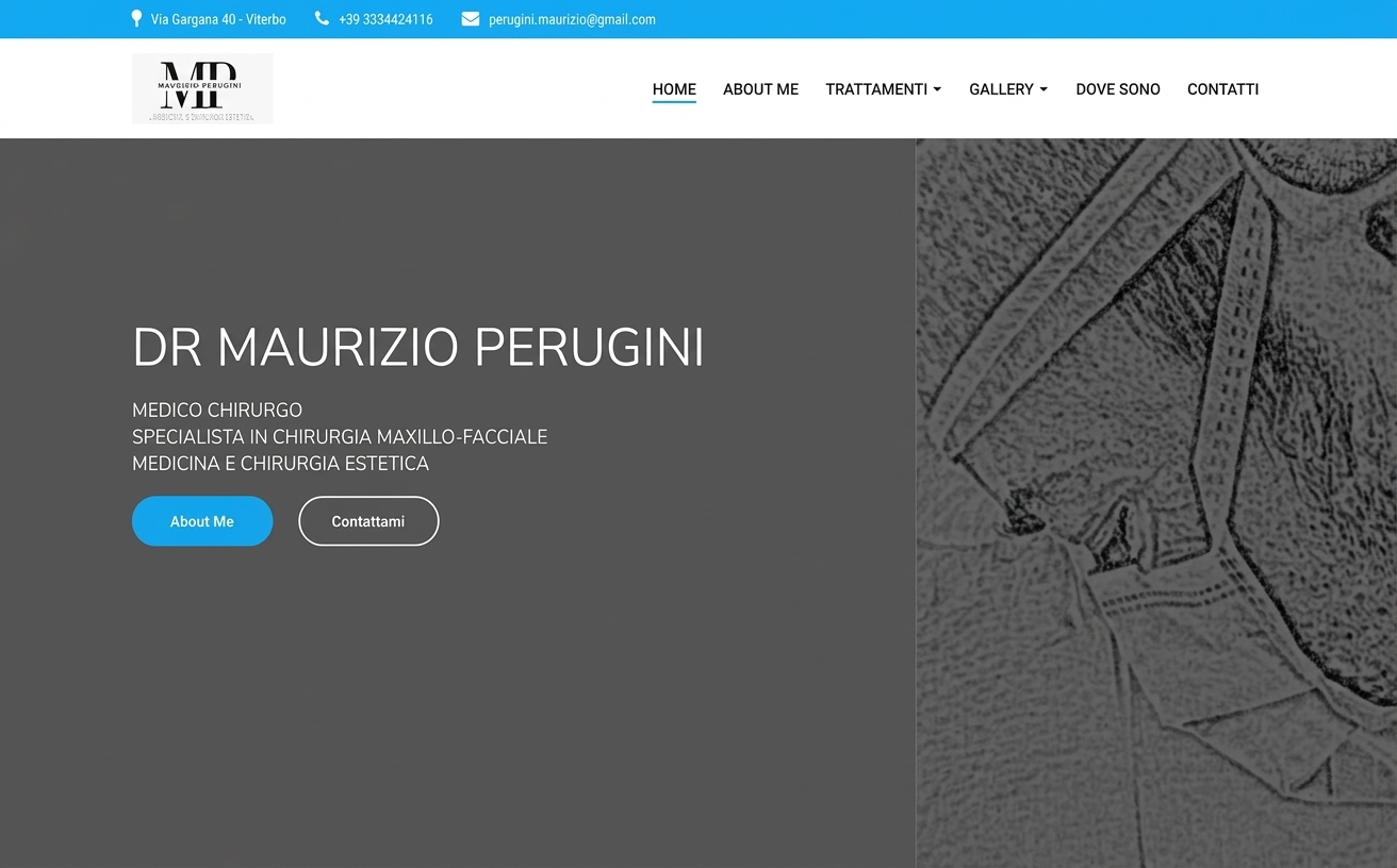 Home page del sito Dr. Maurizio Perugini